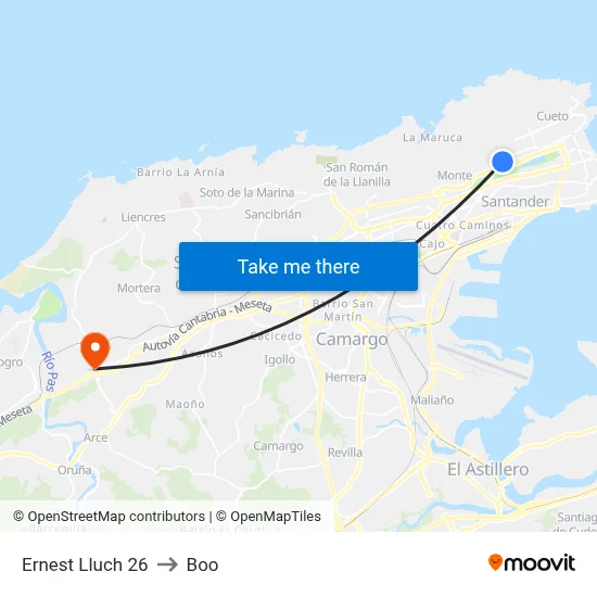 Ernest Lluch 26 to Boo map
