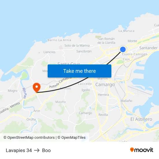 Lavapies 34 to Boo map