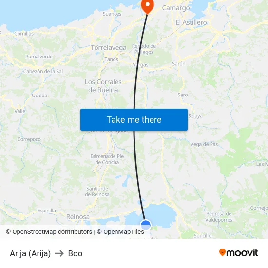 Arija (Arija) to Boo map