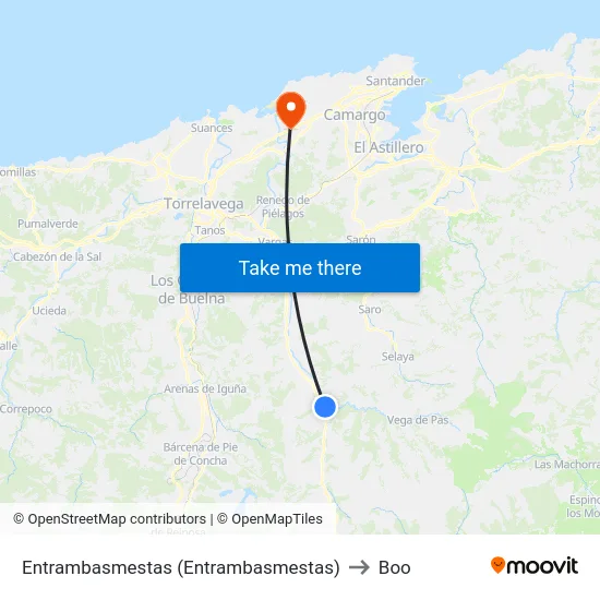 Entrambasmestas (Entrambasmestas) to Boo map