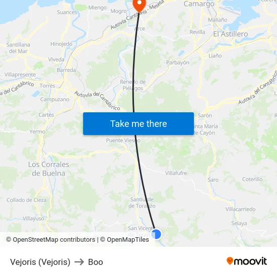 Vejoris (Vejoris) to Boo map