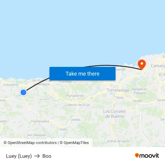 Luey (Luey) to Boo map