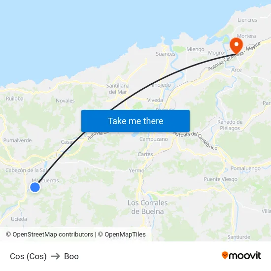 Cos (Cos) to Boo map