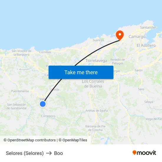 Selores (Selores) to Boo map