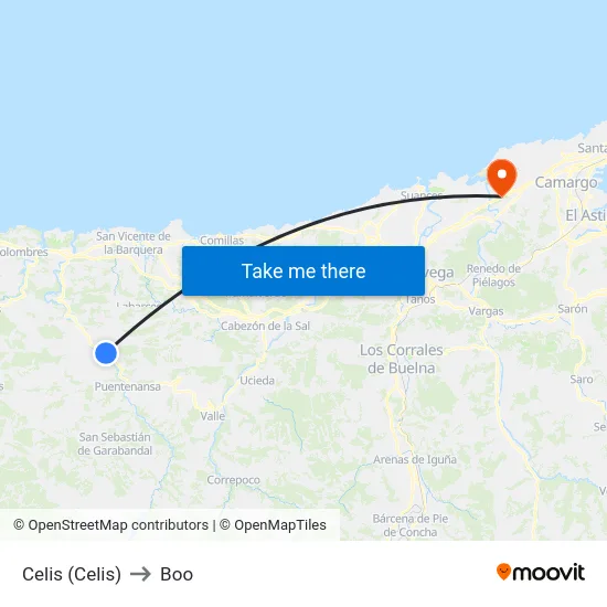Celis (Celis) to Boo map