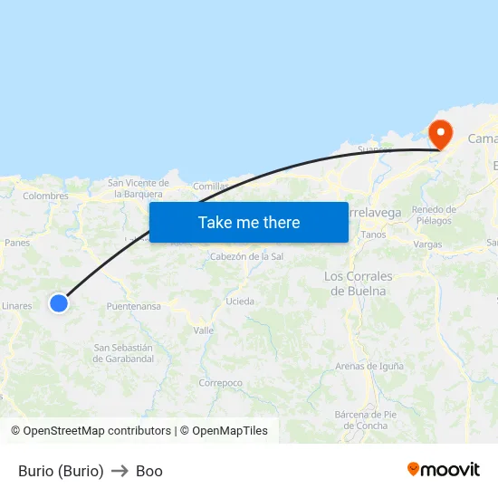 Burio (Burio) to Boo map