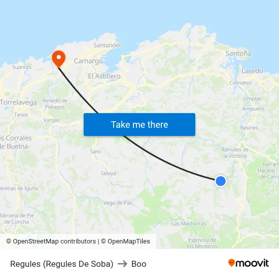 Regules (Regules De Soba) to Boo map