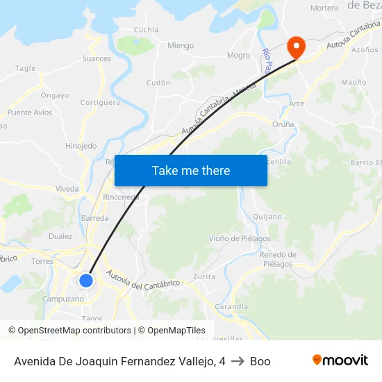 Avenida De Joaquin Fernandez Vallejo, 4 to Boo map