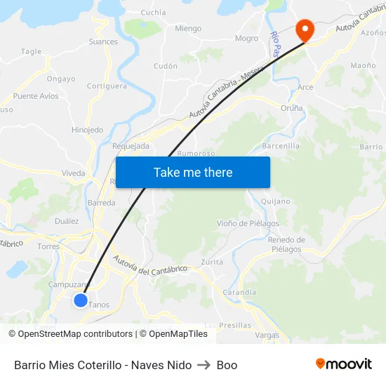 Barrio Mies Coterillo - Naves Nido to Boo map
