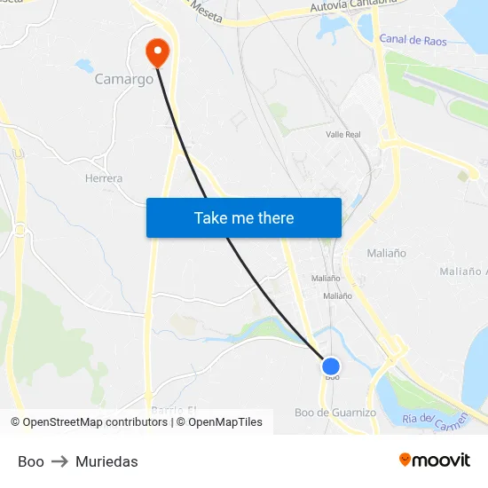 Boo to Muriedas map