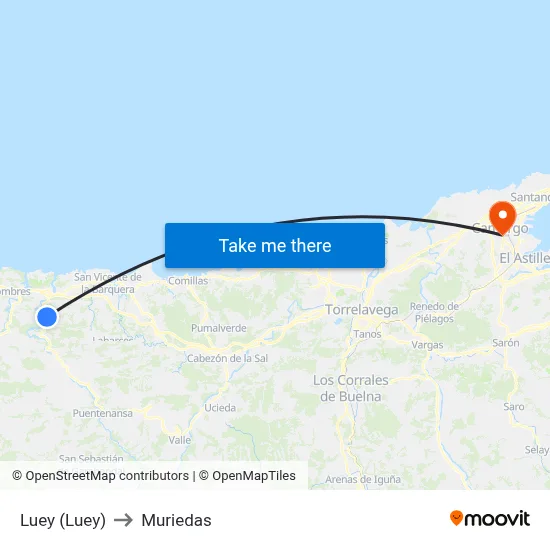 Luey (Luey) to Muriedas map
