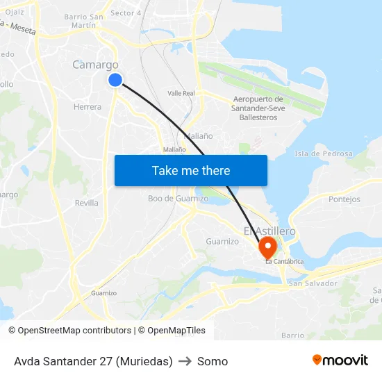 Avda Santander 27 (Muriedas) to Somo map