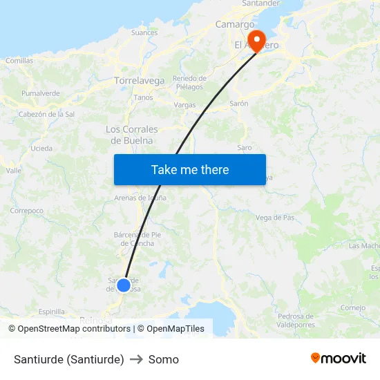 Santiurde (Santiurde) to Somo map
