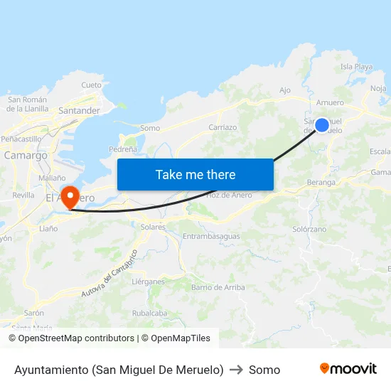 Ayuntamiento (San Miguel De Meruelo) to Somo map