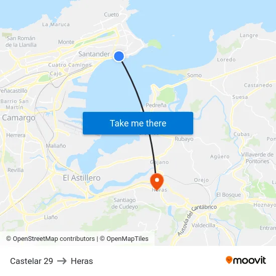 Castelar 29 to Heras map