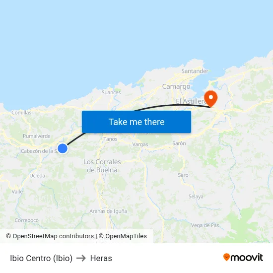 Ibio Centro (Ibio) to Heras map