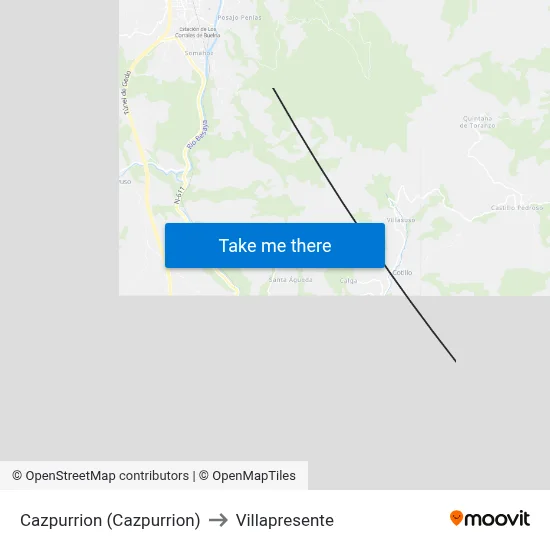 Cazpurrion (Cazpurrion) to Villapresente map