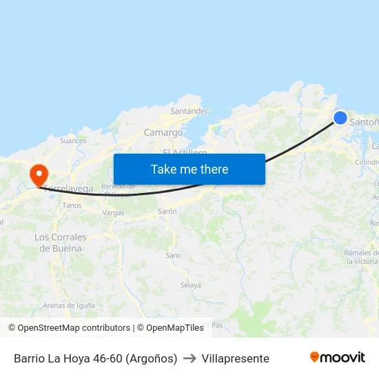 Barrio La Hoya 46-60 (Argoños) to Villapresente map