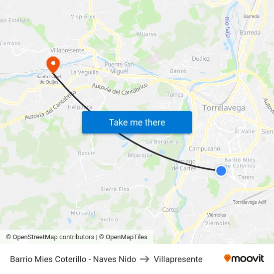 Barrio Mies Coterillo - Naves Nido to Villapresente map