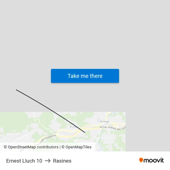 Ernest Lluch 10 to Rasines map