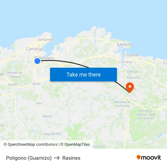 Poligono (Guarnizo) to Rasines map