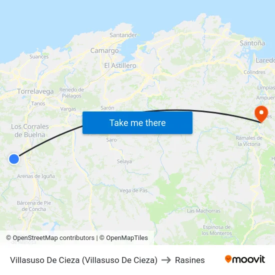 Villasuso De Cieza (Villasuso De Cieza) to Rasines map