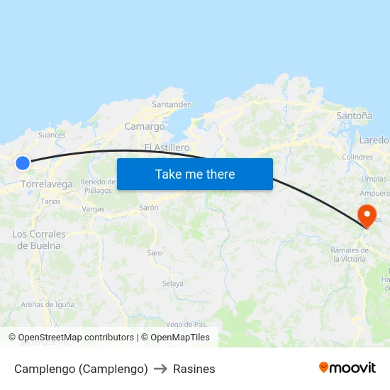Camplengo (Camplengo) to Rasines map