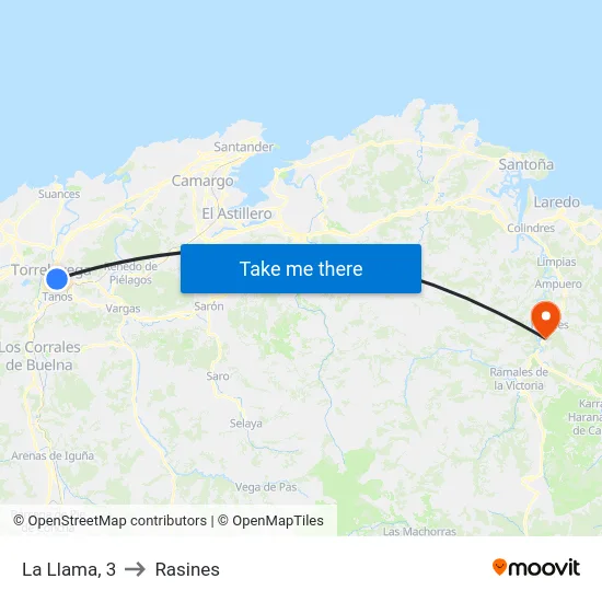 La Llama, 3 to Rasines map