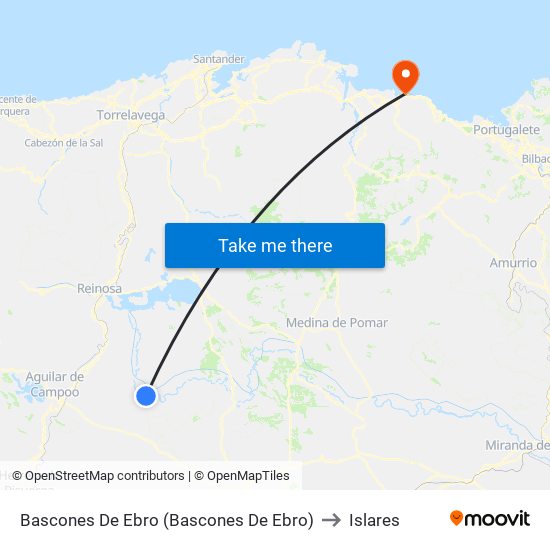 Bascones De Ebro (Bascones De Ebro) to Islares map