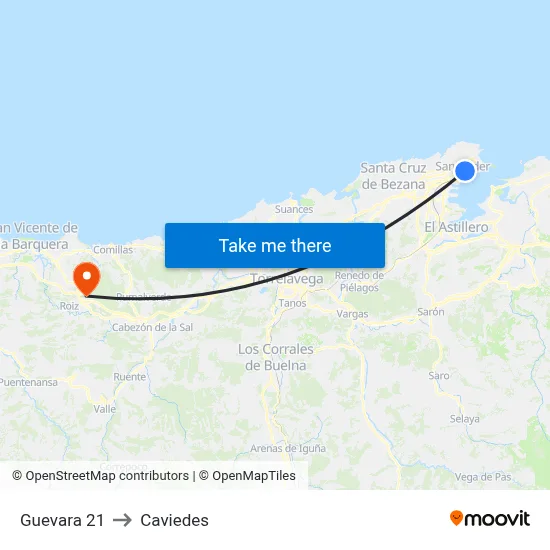 Guevara 21 to Caviedes map