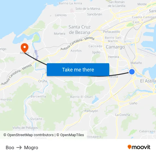 Boo to Mogro map