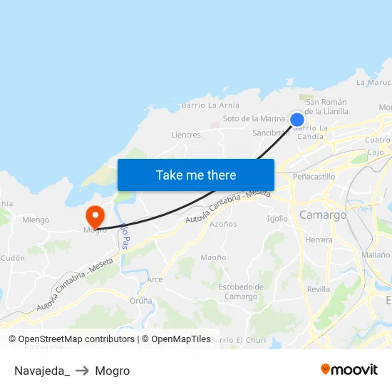 Navajeda_ to Mogro map