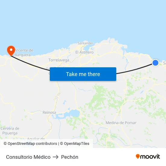 Consultorio Médico to Pechón map