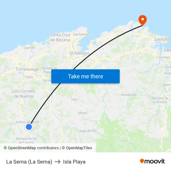 La Serna (La Serna) to Isla Playa map