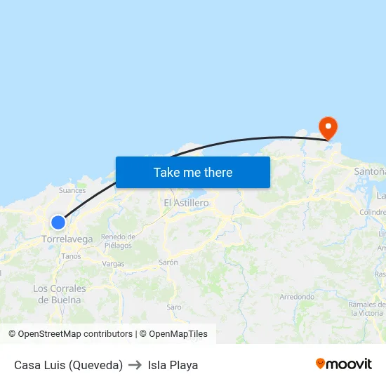 Casa Luis (Queveda) to Isla Playa map