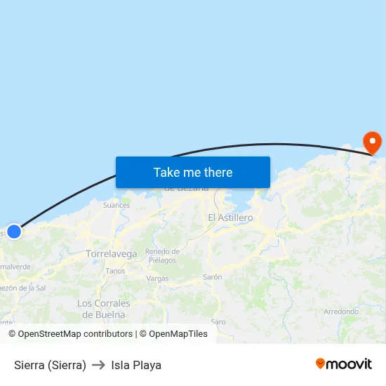 Sierra (Sierra) to Isla Playa map