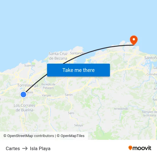 Cartes to Isla Playa map