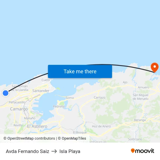 Avda Fernando Saiz to Isla Playa map