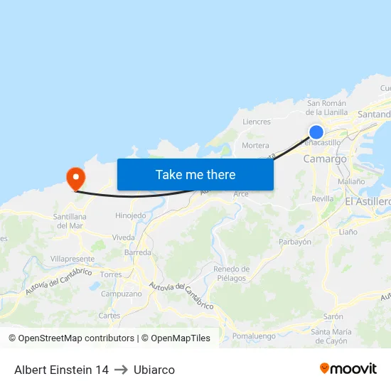 Albert Einstein 14 to Ubiarco map