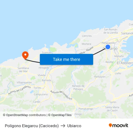 Poligono Elegarcu (Cacicedo) to Ubiarco map