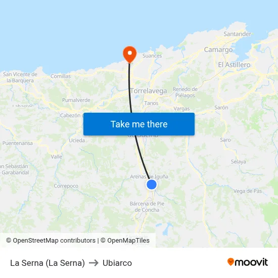 La Serna (La Serna) to Ubiarco map