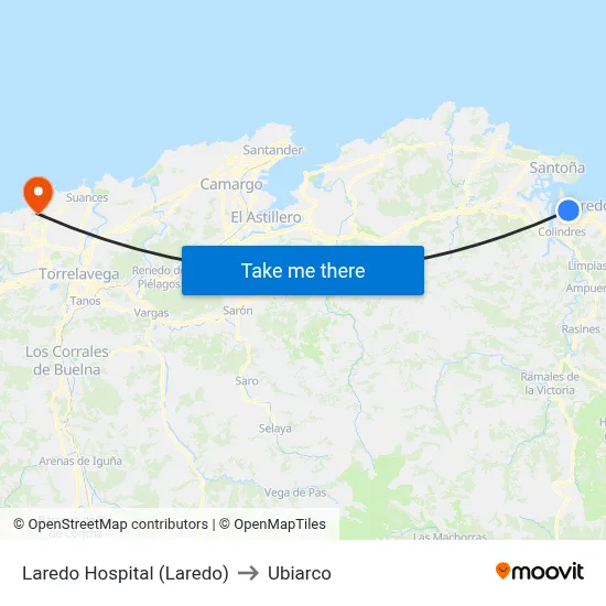 Laredo Hospital (Laredo) to Ubiarco map