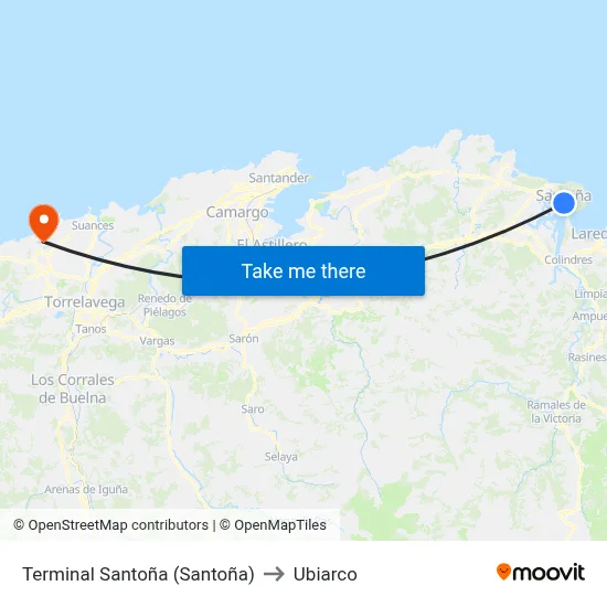 Terminal Santoña (Santoña) to Ubiarco map