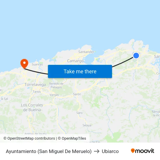 Ayuntamiento (San Miguel De Meruelo) to Ubiarco map