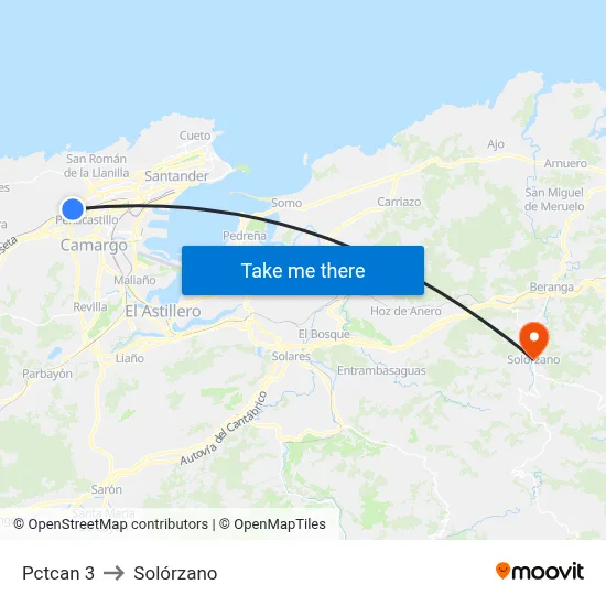 Pctcan 3 to Solórzano map