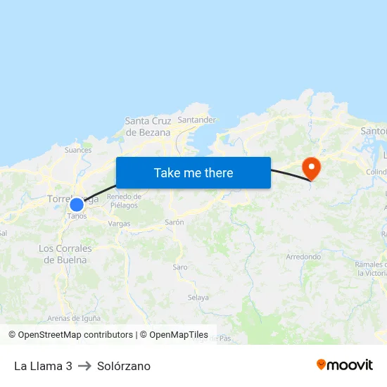La Llama 3 to Solórzano map