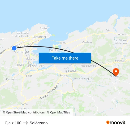 Ojaiz.100 to Solórzano map
