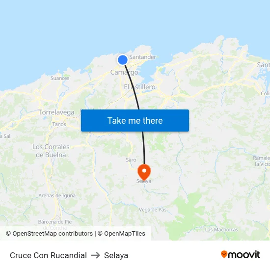 Cruce Con Rucandial to Selaya map