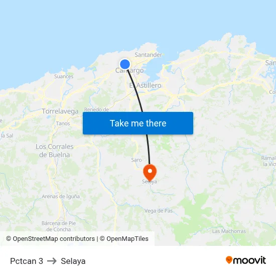 Pctcan 3 to Selaya map