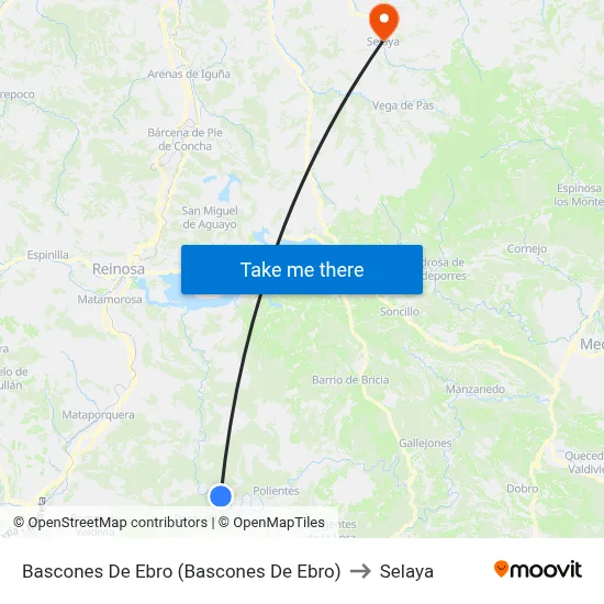 Bascones De Ebro (Bascones De Ebro) to Selaya map